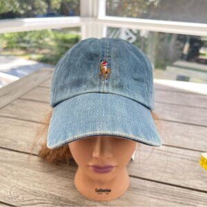 Polo Ralph Lauren Logo Denim Hat NWT